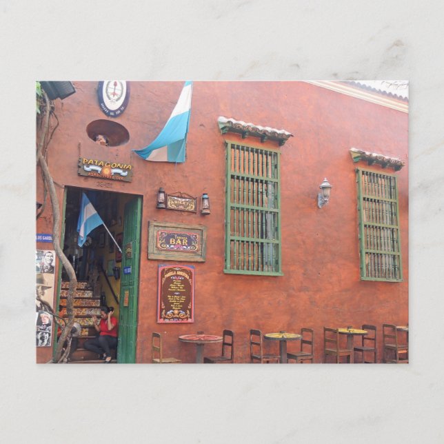 Postal Grill argentino en Cartagena Colombia (Anverso)