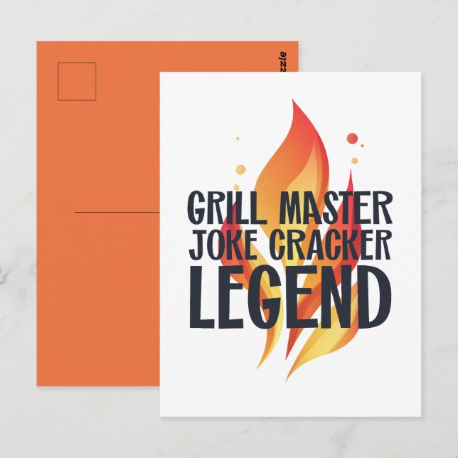 Postal Grill Legend BBQ Poster (Anverso / Reverso)