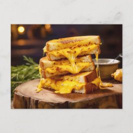 Postal Grilled Cheese Sandwich, layers of melted cheese b