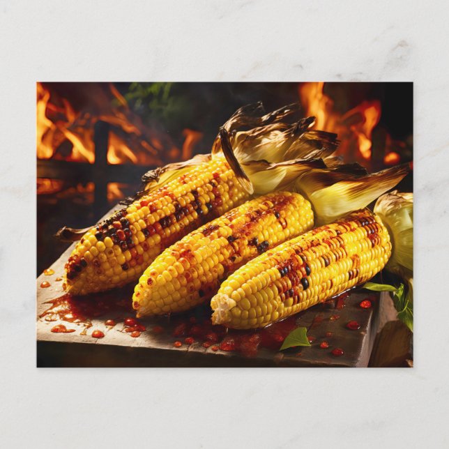 Postal Grilled Corn on the Cob BBQ (Anverso)