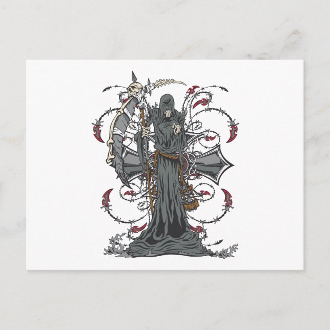 Postal Grim Reaper Awaits (Anverso)