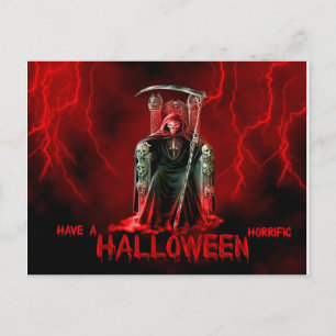 Postal Grim Reaper Halloween Greet
