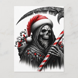 Postal Grim Reaper Horror Santa Navidades