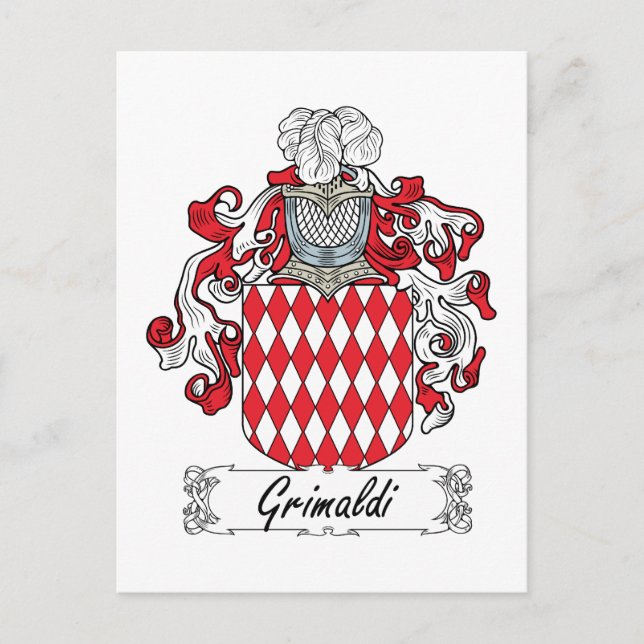 Postal Grimaldi Family Crest (Anverso)