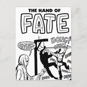 Postal Grimm Reaper Man Holding Back time Comics art