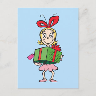 Postal Grinch   Cindy-Lou Who - Holding Present