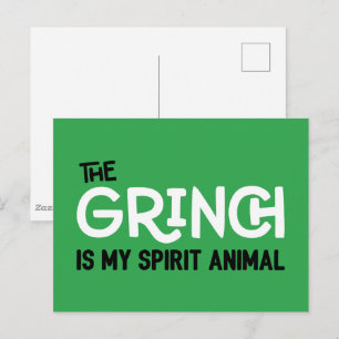 Postal Grinch es mi Animal Espiritual Cita