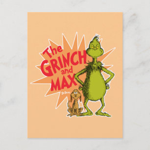 Postal Grinch   Grinch y Max Starburst