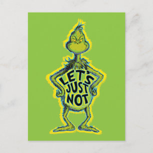 Postal Grinch Malhumorado Divertido Mejor No Citemos