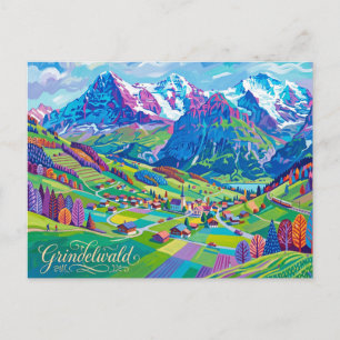 Postal Grindelwald, Interlaken, Berna, Suiza