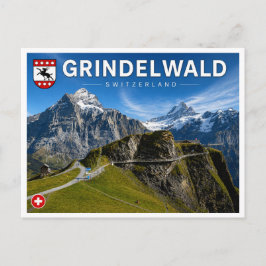 Postal Grindelwald – Primer Paseo por el Acantilado, Suiz