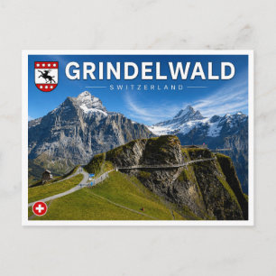 Postal Grindelwald – Primer Paseo por el Acantilado, Suiz