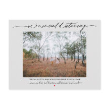 Gris de postergación de Boda de distanciamiento so