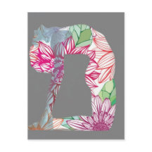 Gris Deco Floral Yoga Series