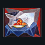 Postal Gris - Fruta y libro<br><div class="desc">Juan Gris aún sigue pintando la vida,  Fruta y Libro.</div>