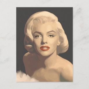 Postal Gris gráfico Marilyn