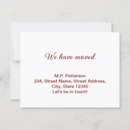 Postal gris mínimo se ha movido el texto de la dirección 