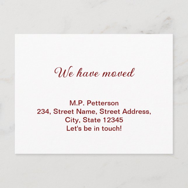 Postal gris mínimo se ha movido el texto de la dirección  (Anverso)