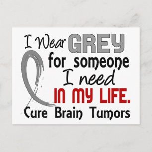 Postal Gris Para Alguien Que Necesito Tumores Cerebrales