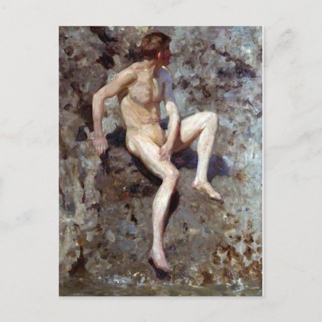 Postal Gris y verde (Anverso)