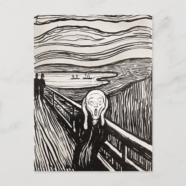 Postal Grito de Edward Munch Postcard (Anverso)