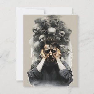 Postal Grito Surrealista – Pintura Abstracta Emocional Os