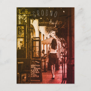 Postal Grodno Bielorrusia Arquitectura Vista Ciudad Gente