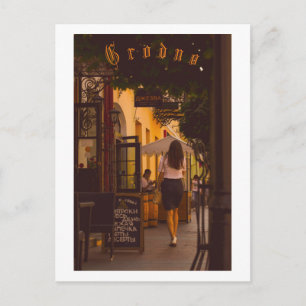 Postal Grodno Bielorrusia Arquitectura Vista Ciudad Gente