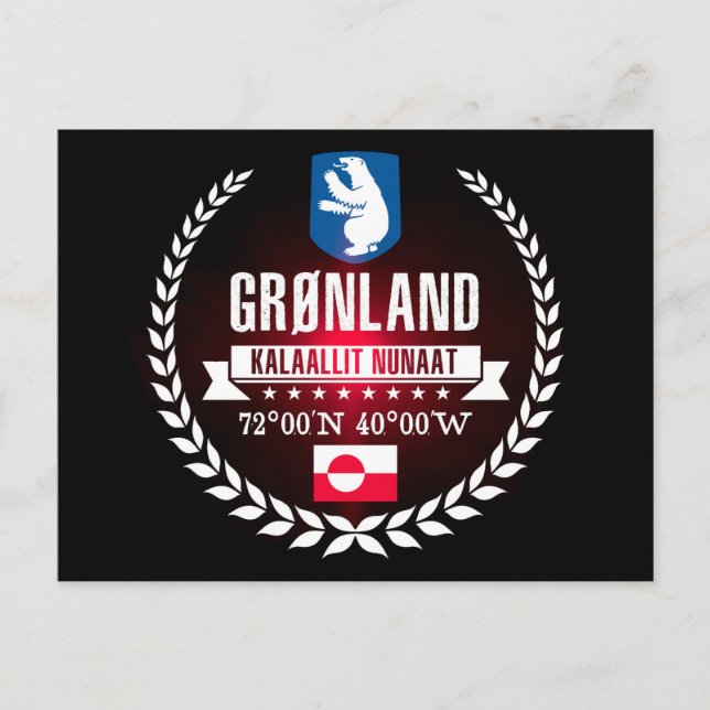 Postal Groenlandia (Anverso)