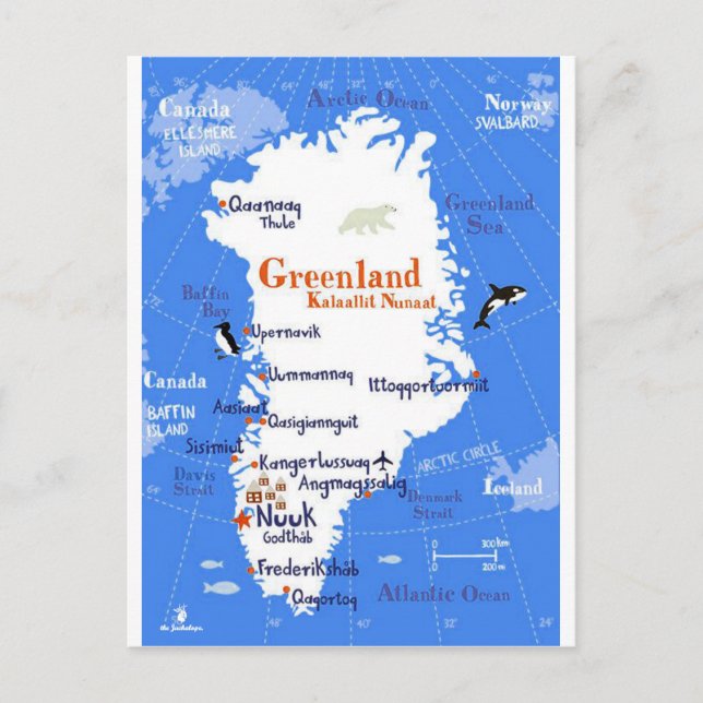 Postal Groenlandia: 2020/hoy - Viajes y turismo (Anverso)