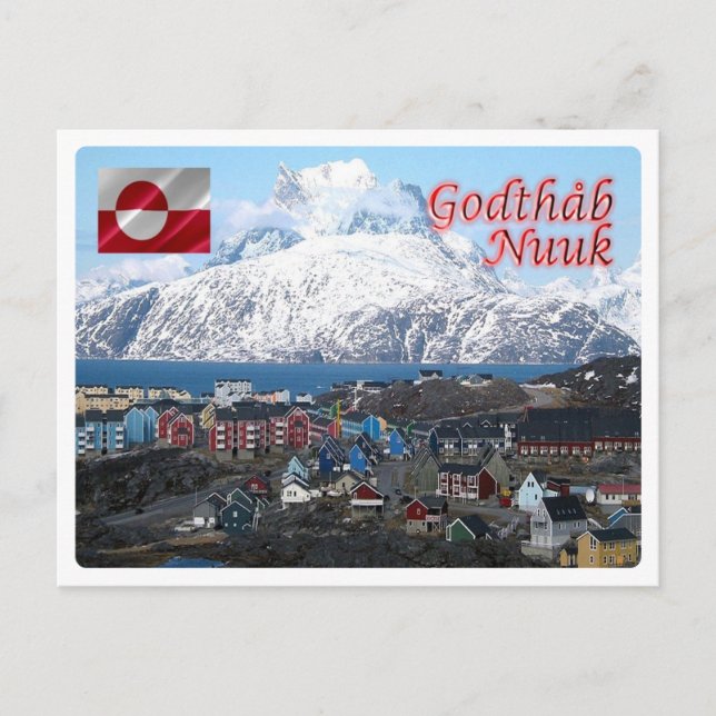 Postal Groenlandia - Ciudad Nuuk - (Anverso)