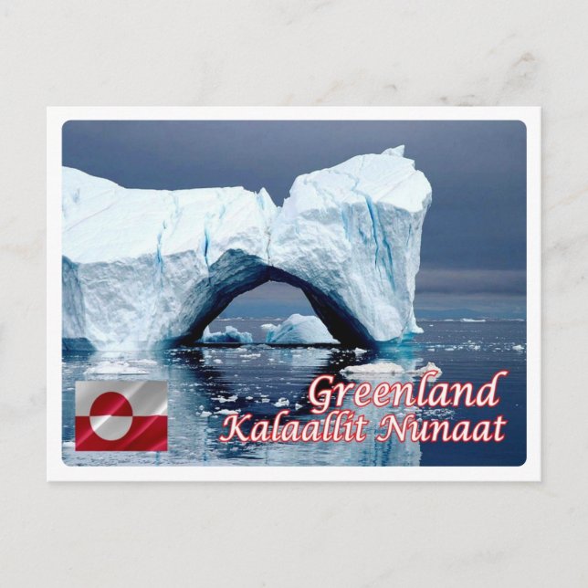 Postal Groenlandia - Icebergs (Anverso)