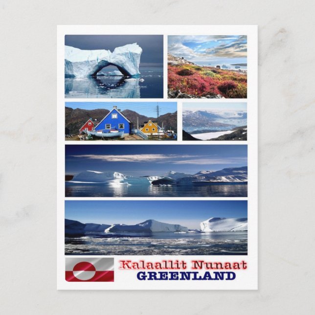 Postal Groenlandia - Mosaico - (Anverso)