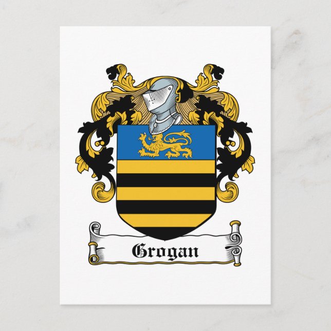 Postal Grogan Family Crest (Anverso)
