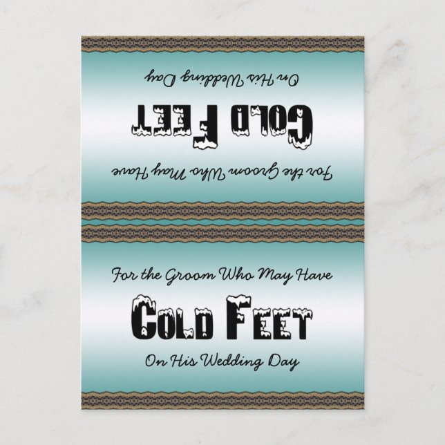 Postal Groom Socks Frío (Anverso)