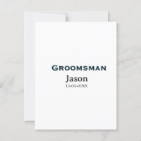 Groom Squad acompañante de la despedida de soltera