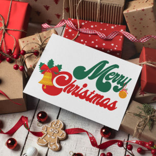 Postal Groovy Feliz Navidad 