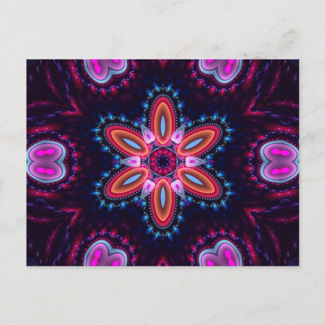 Postal Groovy Flower of Life