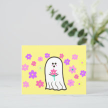 Groovy Ghost con flores