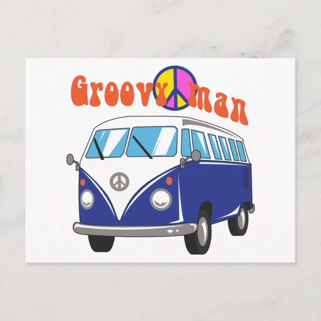 Postal Groovy Man (Anverso)