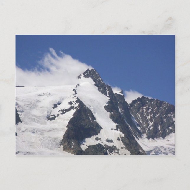 Postal Grossglockner, Alpes austríacos (Anverso)
