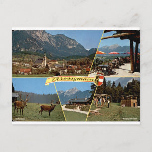 Postal Grossgmain Vintage Austríaco Alpino Multivista