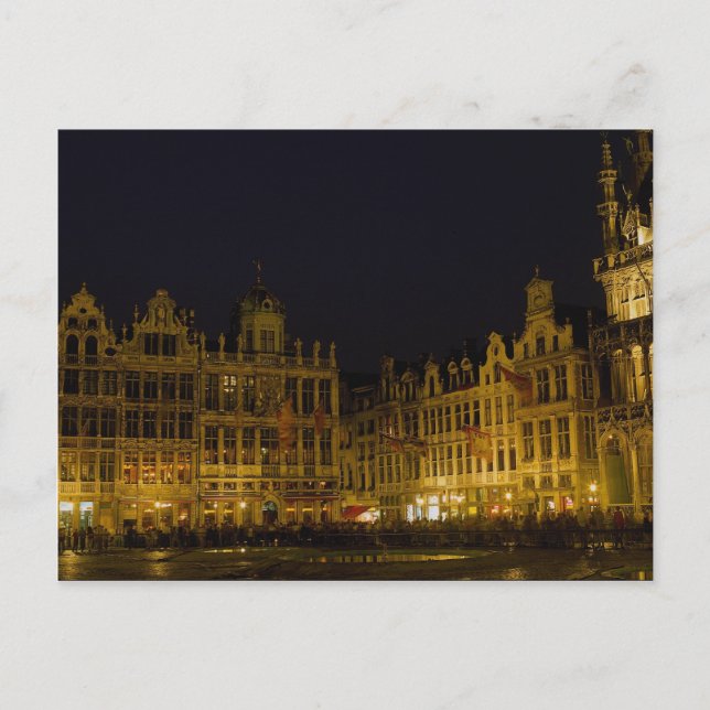 Postal Grote Market, Brussel, Bélgica (Anverso)