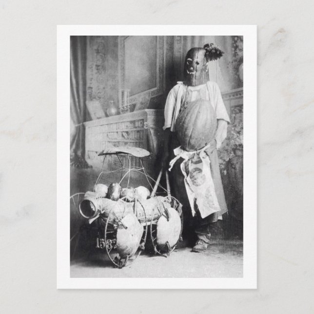 Postal Grotesco cosquillo Bizarre Scary Halloween (Anverso)