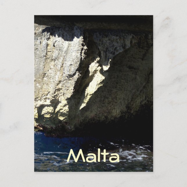 Postal Grotto azul, Malta (Anverso)
