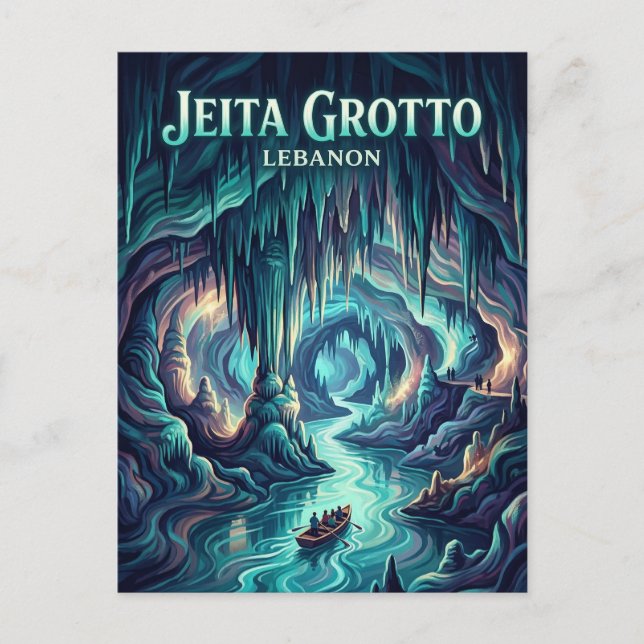 Postal Grotto Jeita Líbano (Anverso)