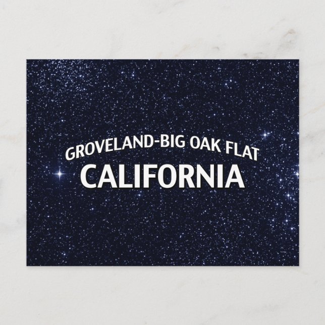 Postal Groveland-Big Oak Flat California (Anverso)