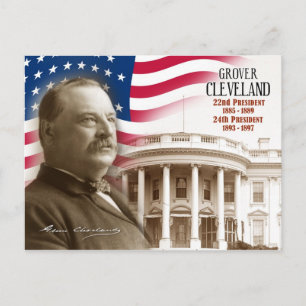 Postal Grover Cleveland - 22do y 24to presidente de los