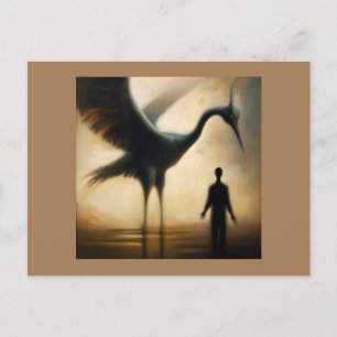 Postal Grúa animal espiritual 2