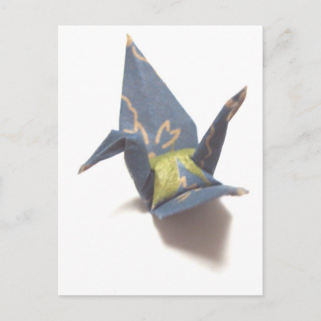 Postal Grúa de papel (Anverso)